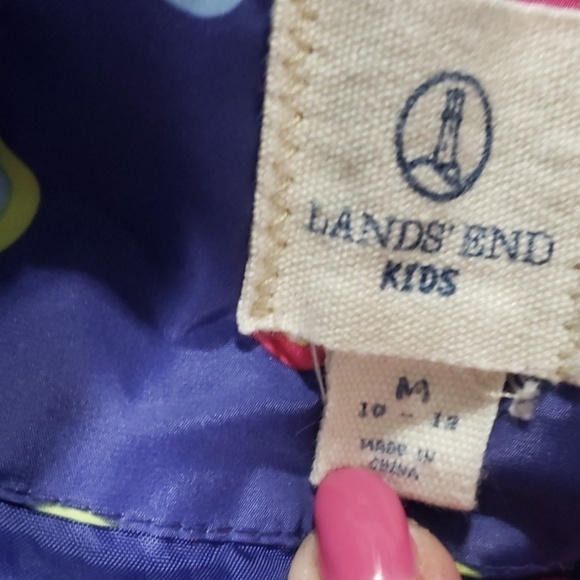 LANDS End Kids Jacket M 10/12 Poly Fill med wt EUC - Picture 7 of 8